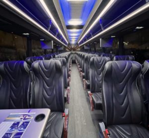 57 Passengers Motor Coach Interior