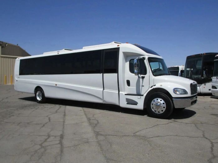 Large white party bus – Monument party bus rental
