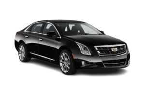 Monument black Cadillac XTS executive sedan